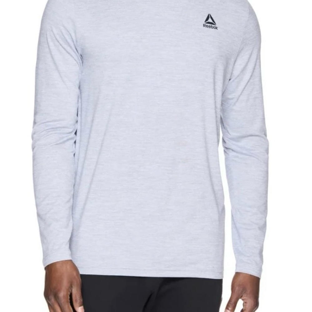 Reebok Gray Long Sleeve Performance Tee